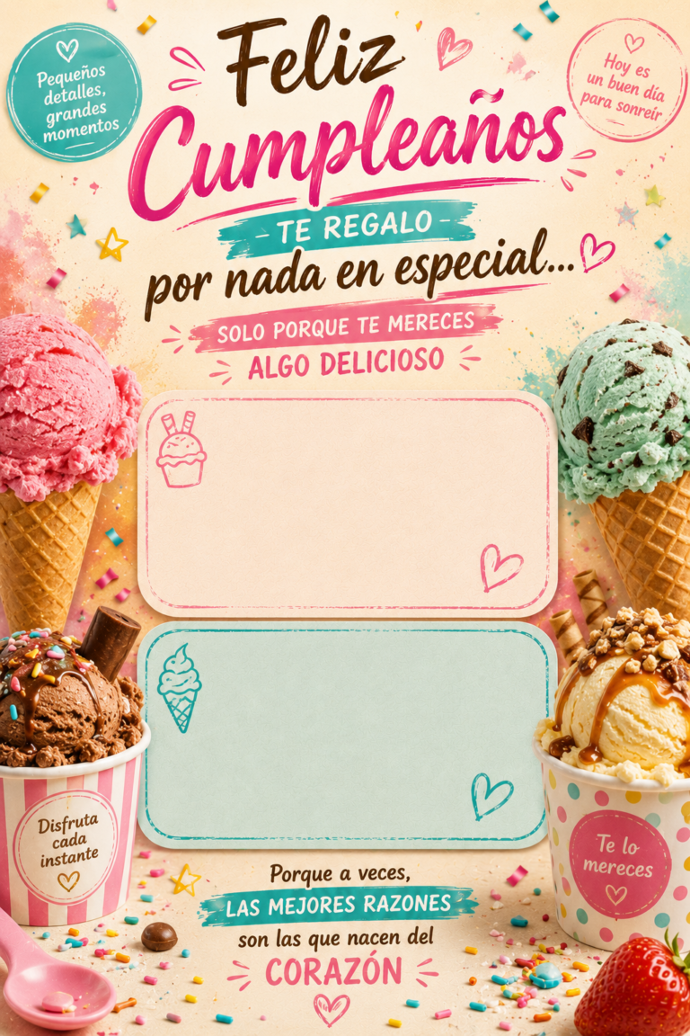 Cumpleaños Helado