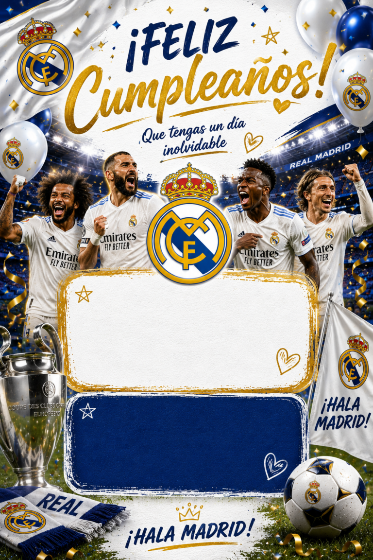Cumpleaños Fútbol Real Madrid